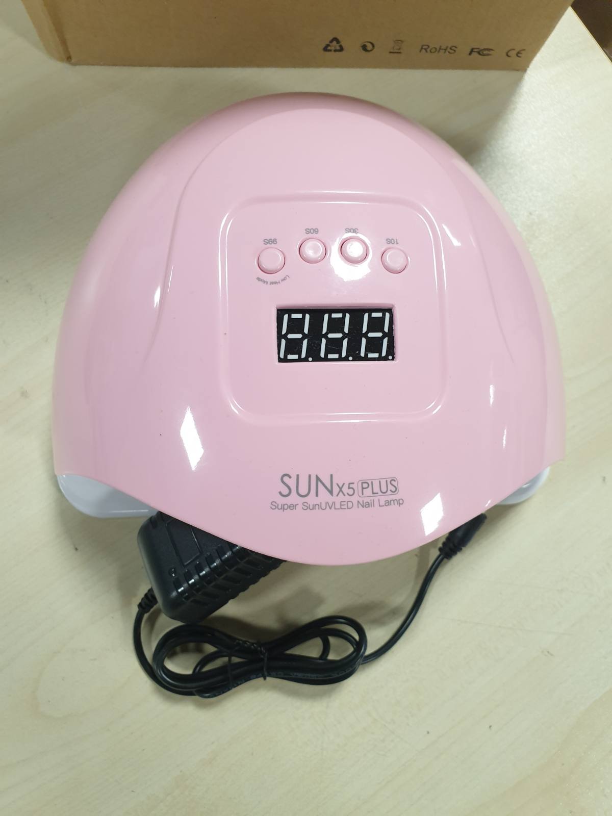 317153 - LLAMBË THONJSH UV LED 80W me sensor infra të kuqe, burim drite të dyfishtë, 4 modalitete kohëmatësi, 36 rruaza LED, ekran LCD