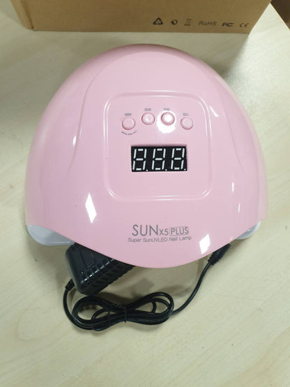 317153 - LLAMBË THONJSH UV LED 80W me sensor infra të kuqe, burim drite të dyfishtë, 4 modalitete kohëmatësi, 36 rruaza LED, ekran LCD