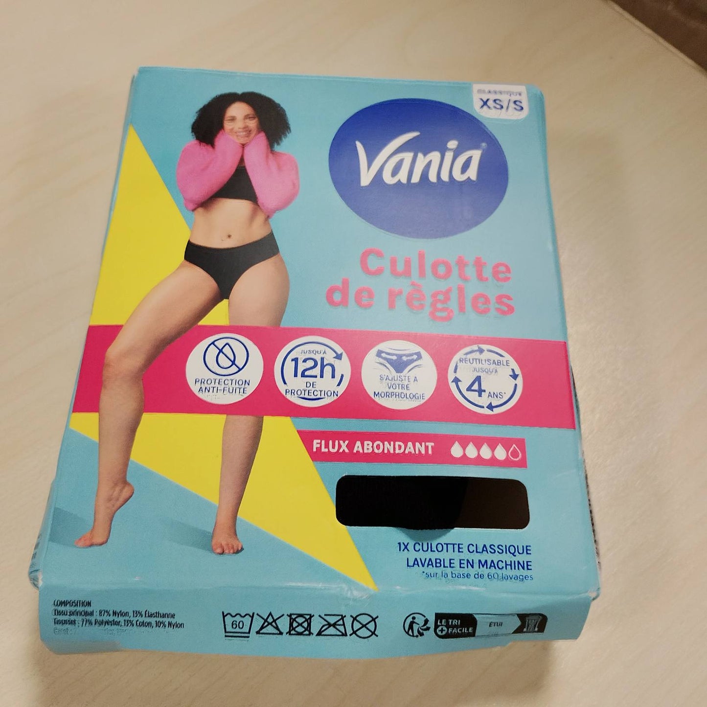 317241 - VANIA Mbathje menstruale me rrjedhje të lartë, Madhësia XS/S, ripërdorshme, deri në 12 orë mbrojtje nga rrjedhjet