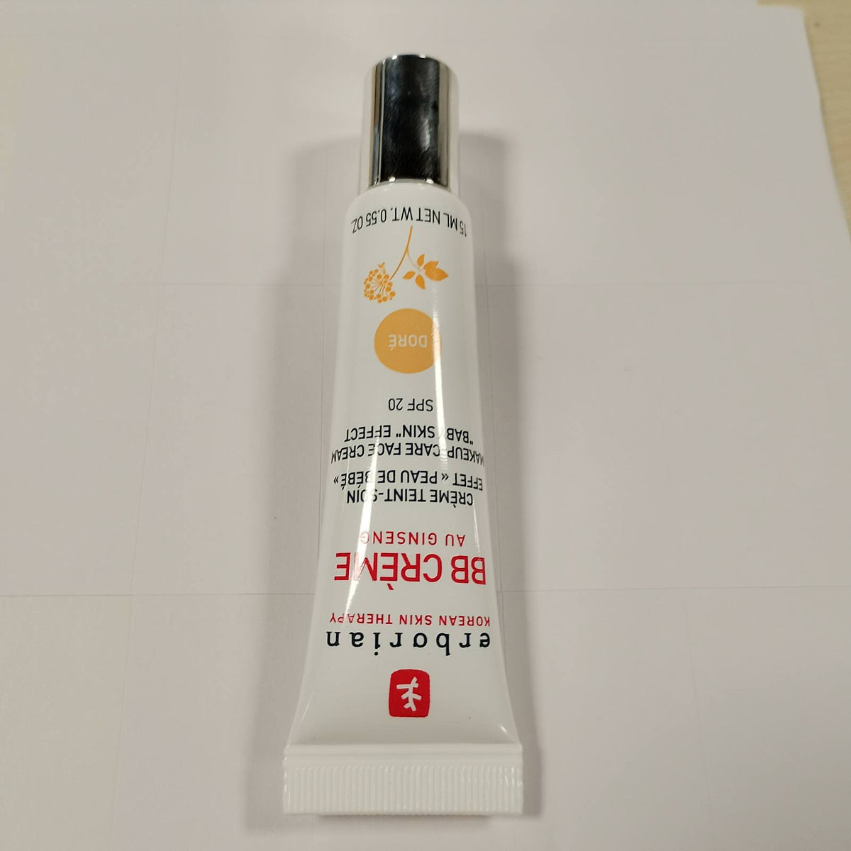 317316 - ERBORIAN Krem BB me Xhensen, 40 ml, Krem me Ngjyrë, Efekt për Lëkurën e Foshnjës, SPF 20