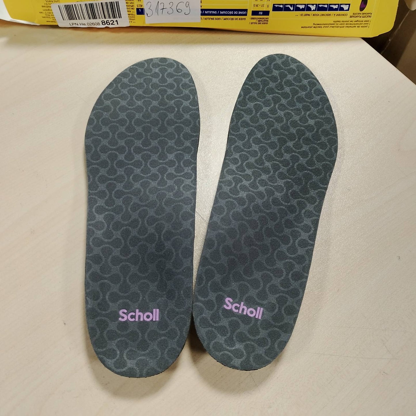 317369 - DR. SCHOLL'S Shtroja ortopedike In-Balance për burra dhe gra, për fasciit plantar, madhësia 37-39.5