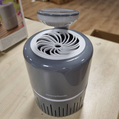 317551 - INNOVAGOODS - Llambë kundër mushkonjave KL DRAIN, efektive në errësirë, konsum i ulët, UV LED, e heshtur, ideale për përdorim të brendshëm dhe të jashtëm, 20-40 m², gri, plastikë