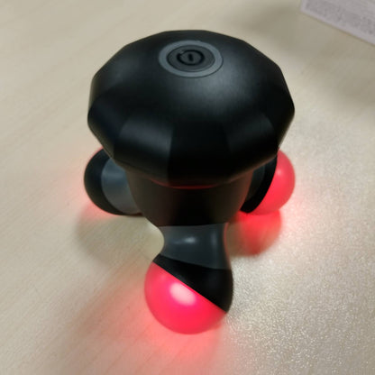317640 - BEURER MG 18 Mini Masazher elektrik dore për masazh të butë me dridhje, ideal për shpinë, qafë, krahë dhe këmbë, me dritë LED, i lëvizshëm, i zi
