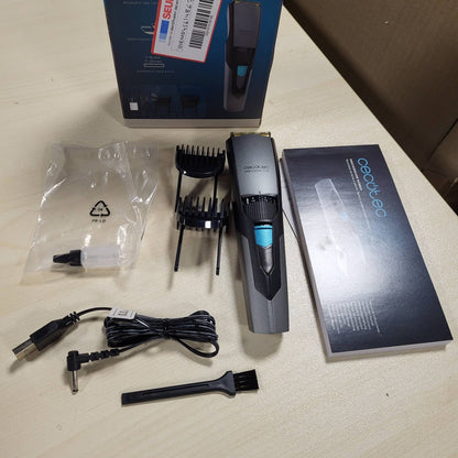 317692 - CECOTEC Prerës mjekre pa tel PrecisionCare Barber - Tehe çeliku inox - Krehër 1-10 mm dhe 11-20 mm - 60 minuta kohëzgjatje funksionimi