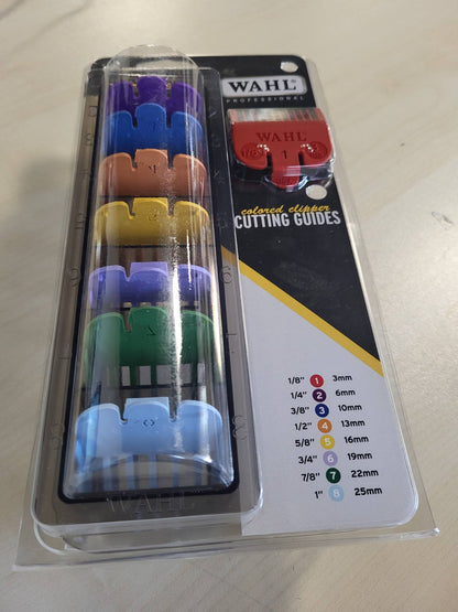 317857 - WAHL Set krehërash me ngjyra #1 – 8, krehëra profesionalë prerës flokësh