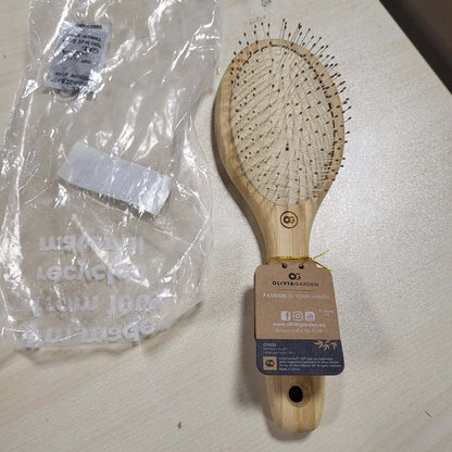 317970 - OLIVIA GARDEN Furçë me lopatë 17580 për flokë të shëndetshëm, Pako me 1 copë, ngjyrë bezhë