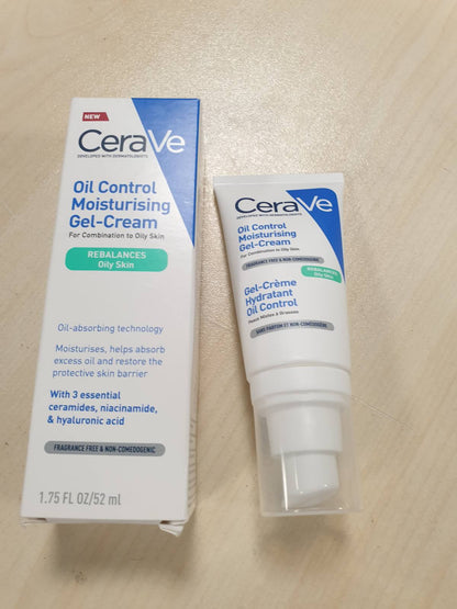 318137 - CERAVE Krem-xhel hidratues për fytyrën 52 ml për kontrollin e yndyrës - 3 ceramide esenciale, niacinamide, acid hialuronik