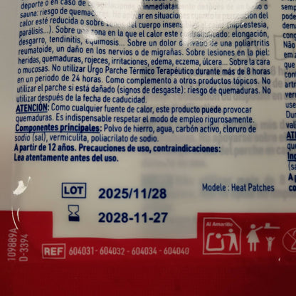 318302 - URGO - Ngjitës vetëngrohës me shumë vendndodhje x4 njësi, lehtëson dhimbjet e muskujve deri në 8 orë, material i butë dhe i këndshëm