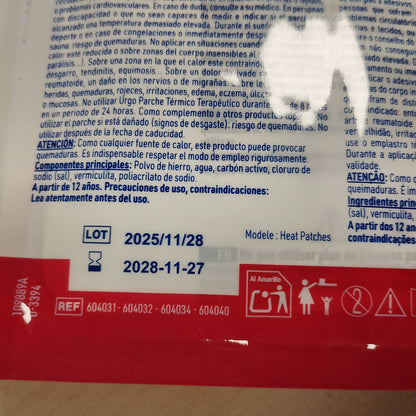 318304 - URGO - Ngjitës vetëngrohës me shumë vendndodhje x4 njësi, lehtëson dhimbjet e muskujve deri në 8 orë, material i butë dhe i këndshëm