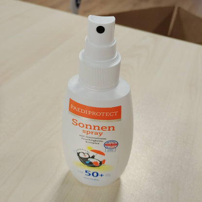 318339 - PAEDIPROTECT Sprej dielli për fëmijë dhe bebe SPF 50+ 150 ml | Sprej mbrojtës nga dielli pa aromë për fytyrën dhe trupin | Kundër rrezatimit UVA/UVB | Vegan | Pa mikroplastikë
