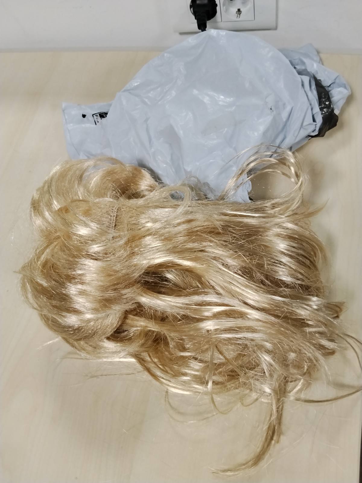 318359 - Paruke Bjonde Mullet për Burra, Flokë Sintetikë të Gjatë të Viteve '80, Paruke për Cosplay për Kostum Halloweeni