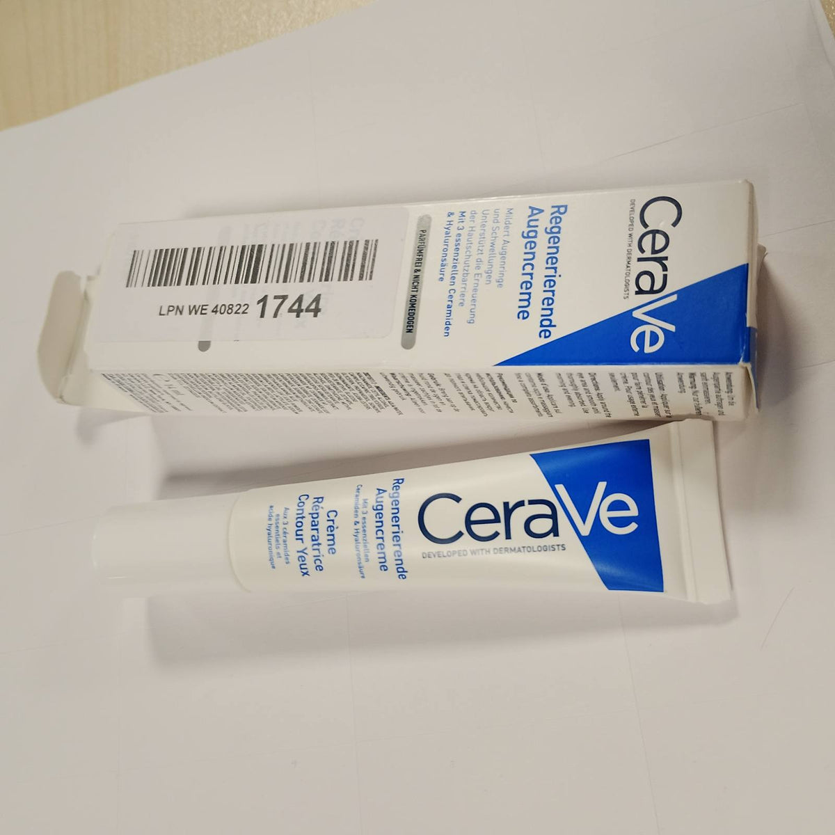 318419 - CERAVE Krem për sytë Riparues, 14 ml, për të gjitha llojet e lëkurës, zvogëlon qarqet e errëta dhe ënjtjen