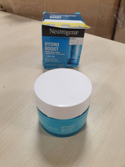318605 - NEUTROGENA Hydro Boost Aqua Gel - Krem hidratues për fytyrën - 50 ml - Me acid hialuronik, aminoacide dhe elektrolite - Hidratues me thithje të shpejtë për lëkurë normale dhe të kombinuar