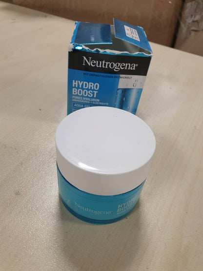 318606 - NEUTROGENA Hydro Boost Aqua Gel - Krem hidratues për fytyrën - 50 ml - Me acid hialuronik, aminoacide dhe elektrolite - Hidratues me thithje të shpejtë për lëkurë normale dhe të kombinuar