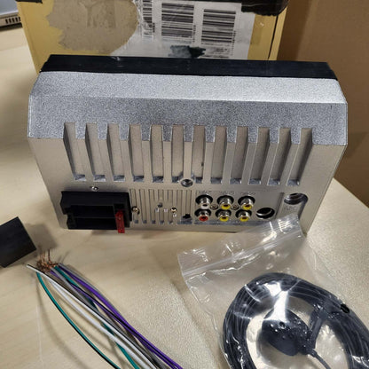 319655 - CAMECHO RADIO MAKINE ME DY DIN ME CARPLAY PA TEL DHE ANDROID AUTO, EKRAN ME PREKJE 7 INÇ, MIRRORLINK, BLUETOOTH, RADIO FM, EQ, AUX/USB, SWC + KAMERË PRAPA DHE MIKROFON