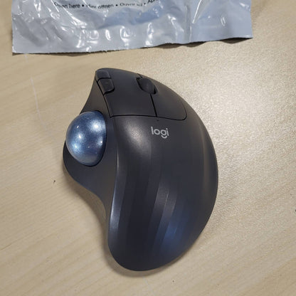 319810 - LOGITECH Maus pa tel Ergo M575S Trackball, Maus pa tel ergonomik me Bluetooth dhe Dongle të enkriptuar, Kontroll i rehatshëm me gishtin e madh, për PC/Mac - Grafit