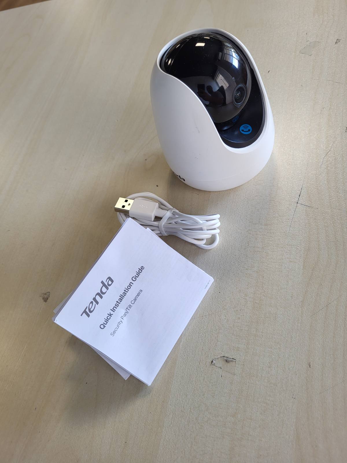 319930 - Tenda 2K CP3 Pro V1.1 Kamerë Mbikëqyrjeje e Brendshme, me Kartë SD, Detektim Lëvizjeje, Thirrje me Një Prekje, WiFi 360 Gradë, Audio 2-Kahëshe, Alarm dhe Njoftim Push