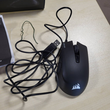 319983 - MAUS LOJËRASH CORSAIR HARPOON PRO RGB me tela, 12,000 DPI, 6 butona të programueshëm, i pajtueshëm me iCUE, i lehtë për FPS/MOBA, i zi