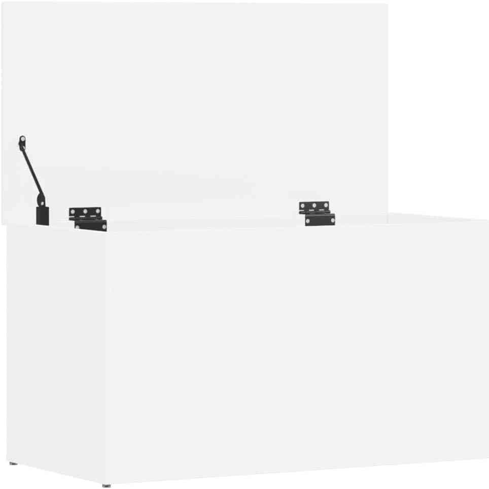 244754 - vidaXL Kuti Magazinimi prej Druri 84 × 42 × 46 cm, e Bardhë