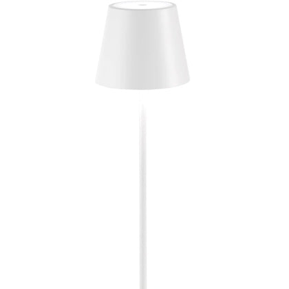 204070 - SAFFRON POLDINA PRO, Llambë Tavoline Rikarikueshme dhe Pa Tel, Kontroll me Prekje, Përdorshme si Llambë e Jashtme, Dimmer, 2200-3000K, Lartësia 38cm, Ngjyrë Bardhë