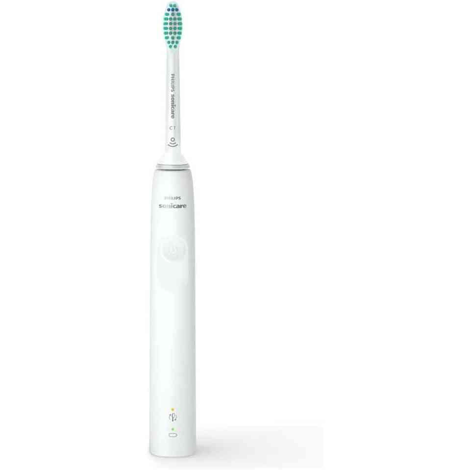 315625 - PHILIPS Furçë dhëmbësh elektrike Sonic, Seria 3100, HX3673/13, me sensor presioni dhe kujtesë zëvendësimi BrushSync, e bardhë.