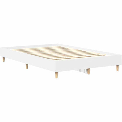 265100 - vidaXL Kornizë Shtrati 140×190 cm – E Bardhë