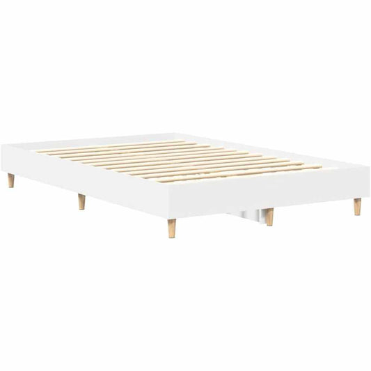 265100 - vidaXL Kornizë Shtrati 140×190 cm – E Bardhë