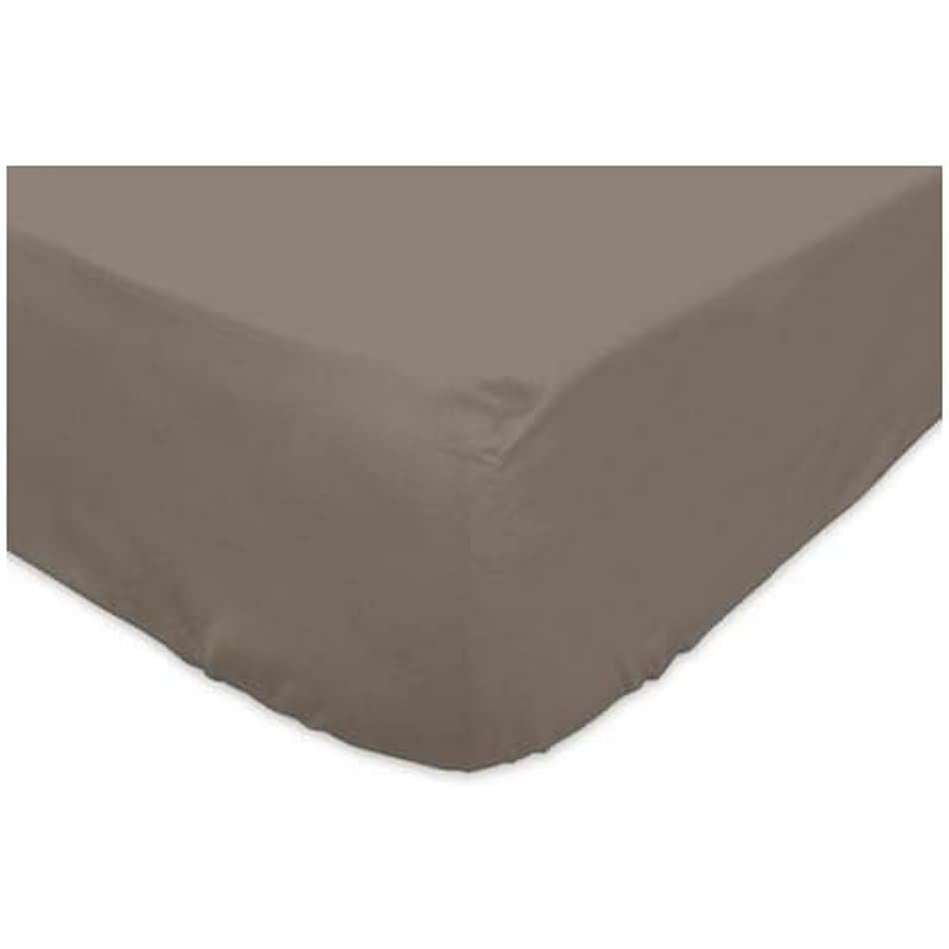 216173 - SOLEIL D'OCRE Çarçaf pambuku 140 x 190 cm, 57 fije, ngjyrë taupe