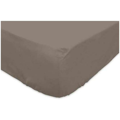 216173 - SOLEIL D'OCRE Çarçaf pambuku 140 x 190 cm, 57 fije, ngjyrë taupe