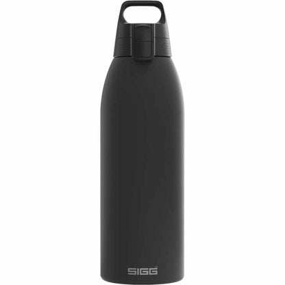 250565 - SIGG Shishe e izoluar për pije - Shishe termosi Shield Therm One Black - 1.5L - I papërshkueshëm nga rrjedhjet - I sigurt për lavastovilje - Pa BPA - 90% çelik inox i ricikluar - E zezë