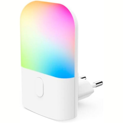 257451 - HAMA Dritë nate LED me sensor muzgu, ndryshim ngjyre, ndriçim RGB, për prizë, dritë orientimi, për infermieri, për fëmijë, foshnje, të rritur