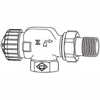 257073 - HEIMEIER Valvula Termostatike Radiatori V-exact II 1/2' Aksiale Formë 3710-02.000 - Argjend