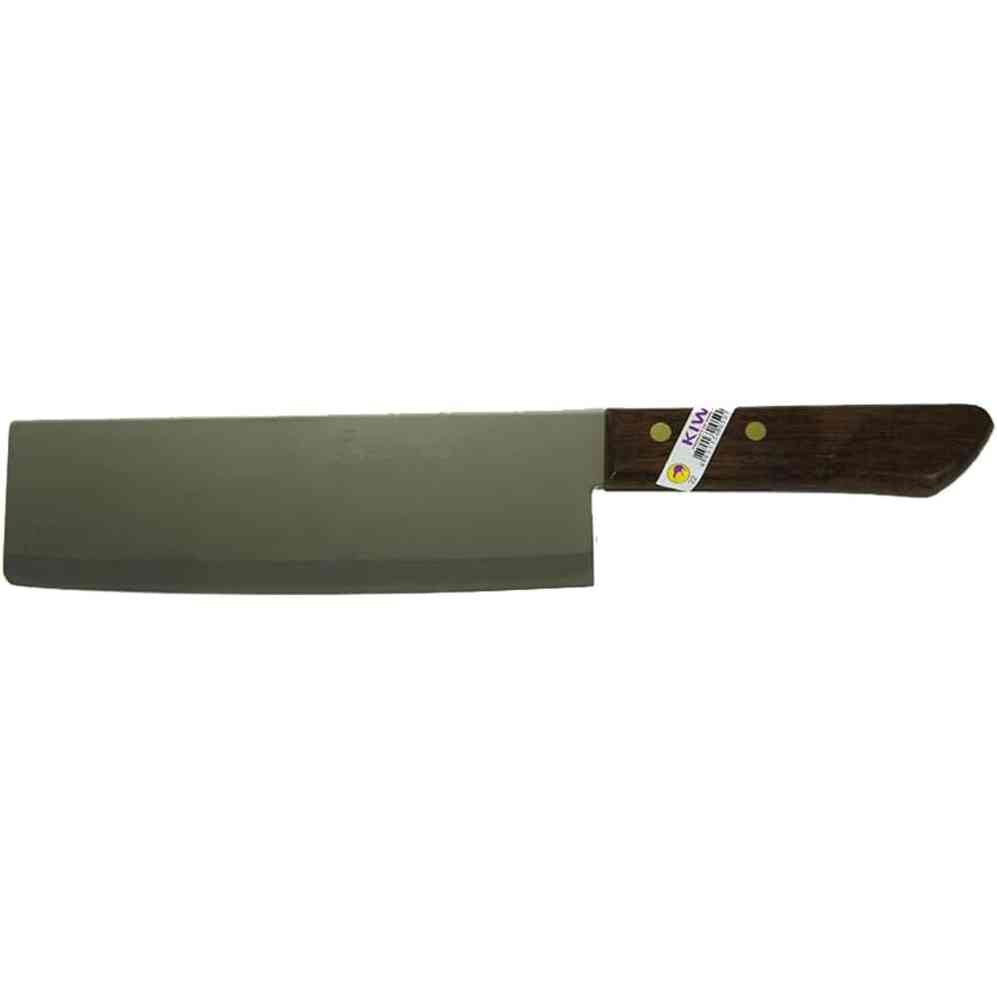 294306 - KIWI Thikë kuzhinieri me dorezë druri, 31.5 cm, çelik [#22], argjend, kafe