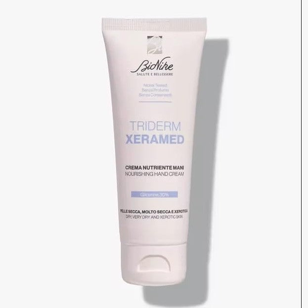 308245 - BioNike Triderm Xeramed Krem Ushqyes për Duar, për Lëkurë të Thatë dhe të Çarë, 75 ml
