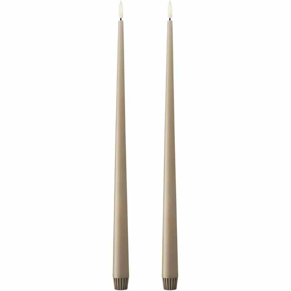 183468 - ESTER & ERIC - Qiri LED Elegant 40cm, Koleksioni i Qirinjve Konikë LED, Dyllë i Vërtetë, Aksesorë Dekorativë