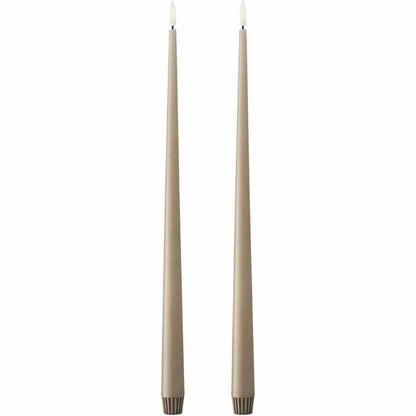183468 - ESTER & ERIC - Qiri LED Elegant 40cm, Koleksioni i Qirinjve Konikë LED, Dyllë i Vërtetë, Aksesorë Dekorativë