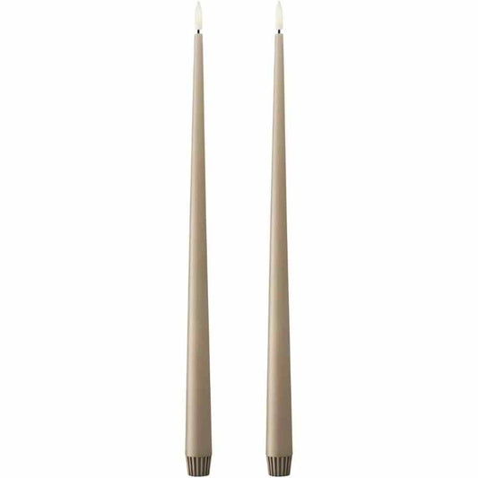 183468 - ESTER & ERIC - Qiri LED Elegant 40cm, Koleksioni i Qirinjve Konikë LED, Dyllë i Vërtetë, Aksesorë Dekorativë