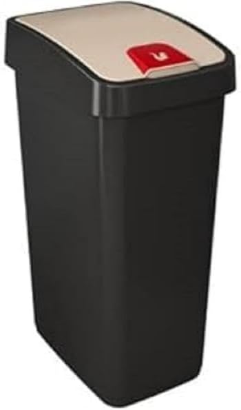 255966 - Keeeper. Kosh mbeturinash Premium me kapak që hapet, 45 l, magnetik, gri grafit