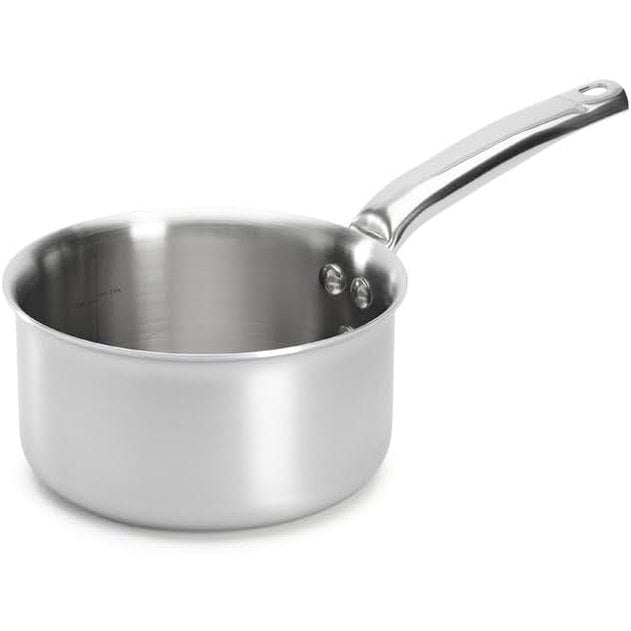 221060 - DE BLERËSI - Tigan çeliku inox 3-shtresor ALCHIMY - 16 cm - Çelik inox 18/10, i përshtatshëm për të gjitha sobat + furrën, pa PFAS, prodhuar në Francë