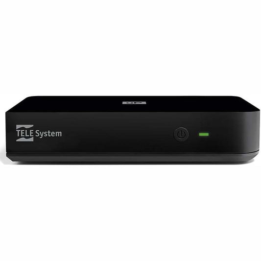 295513 - TELE System UP T2 4K Dekoder dixhital për televizor Android TV ULTRA HD, DVB-T2 HEVC HDR10+HLG, me adaptues HDMI/SCART
