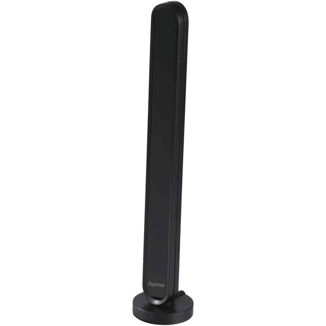 268392 - HAMA - Antenë e brendshme DAB për radio (DAB+, FM, antenë dixhitale e brendshme me amplifikator, antenë shufre aktive me lidhës F), e zezë, kabllo 1.4 m