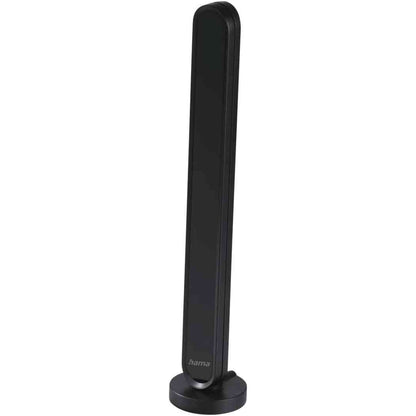 268393 - HAMA - Antenë e brendshme DAB për radio (DAB+, FM, antenë dixhitale e brendshme me amplifikator, antenë shufre aktive me lidhës F), e zezë, kabllo 1.4 m