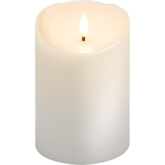 238635 - goobay Qirinj LED me Dyllë të Vërtetë, 10x15 cm, Funksion Kohëmatësi, Bateri 3D, Ngjyrë e Bardhë e Ngrohtë