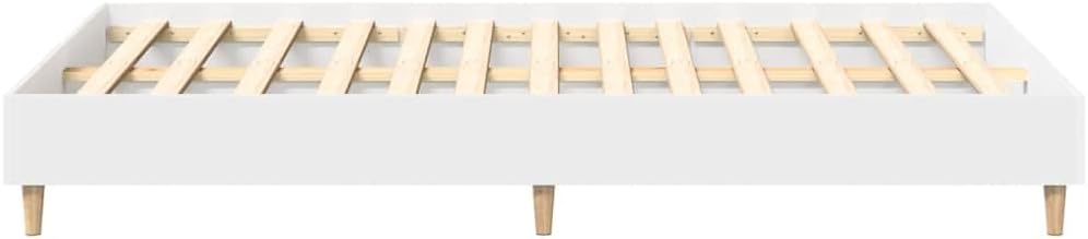 265100 - vidaXL Kornizë Shtrati 140×190 cm – E Bardhë