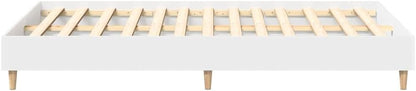 265100 - vidaXL Kornizë Shtrati 140×190 cm – E Bardhë