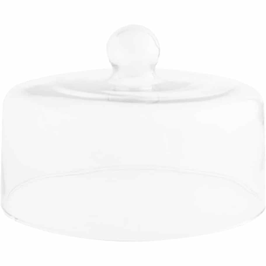 254045 - DIYEAH KUPOLË TORTE PREJ QELQI TRANSPARENT | 7.09 inç | Mbulesë Ushqimore pa Plumb | Mbrojtje nga Pluhuri për Shfaqjen dhe Ruajtjen e Ëmbëlsirave