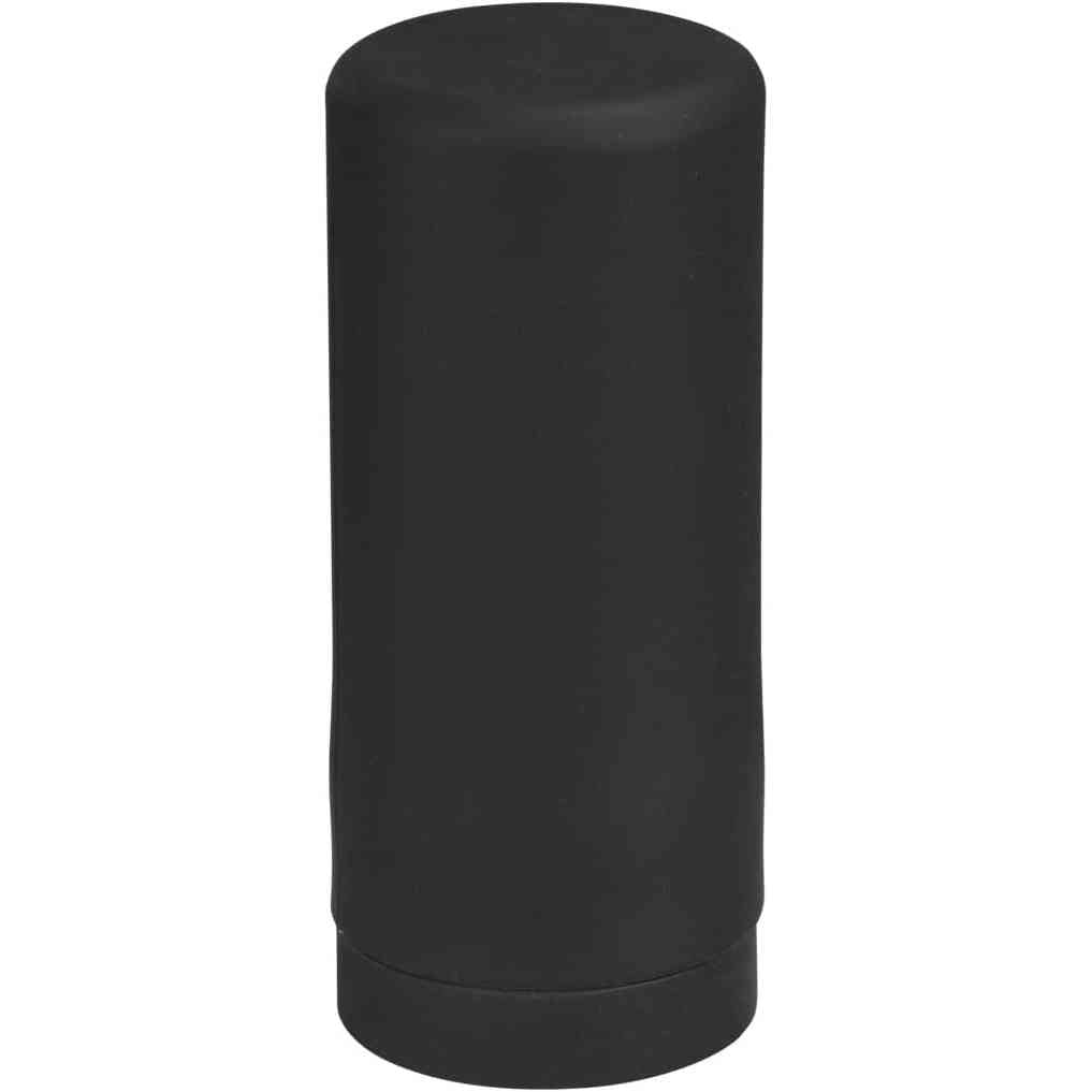 198421 - WENKO Dispenser Sapuni për Enët Easy Squeez-e, i Bërë nga Silikoni i Papërshkueshëm nga Rrjedhja, Kapacitet 250 ml, Madhësia Ø 6 x 14 cm, Ngjyra e Zi