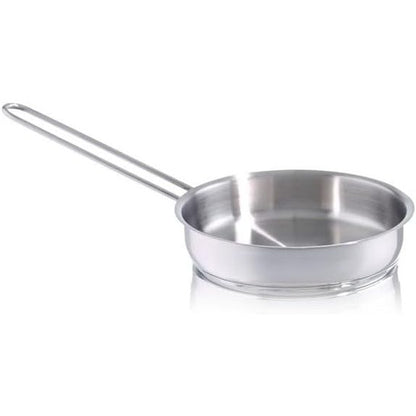 222051 - FISSLER Tigan për meze, çelik inox, Ø 16cm, 0.5 litra, Mini tigan pa veshje, ideal për ushqime të vogla, Induksion