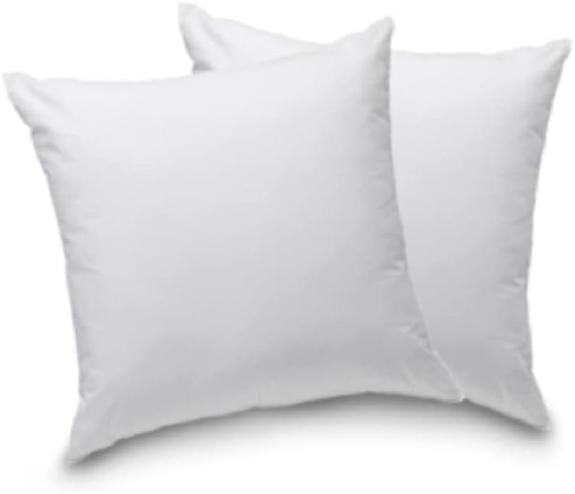 256951 - BLANRÊVE - Set me 2 Jastëkë Rehatie - Fibra Sintetike - E Bardhë - 60x60 cm, Poliester