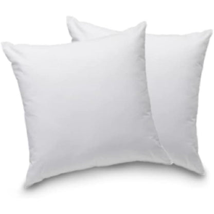 184833 - BLANRÊVE - Set prej 2 Jastëkësh Rehatie, Fibra Sintetike, E Bardhë, 60x60cm, Materiali: Poliester